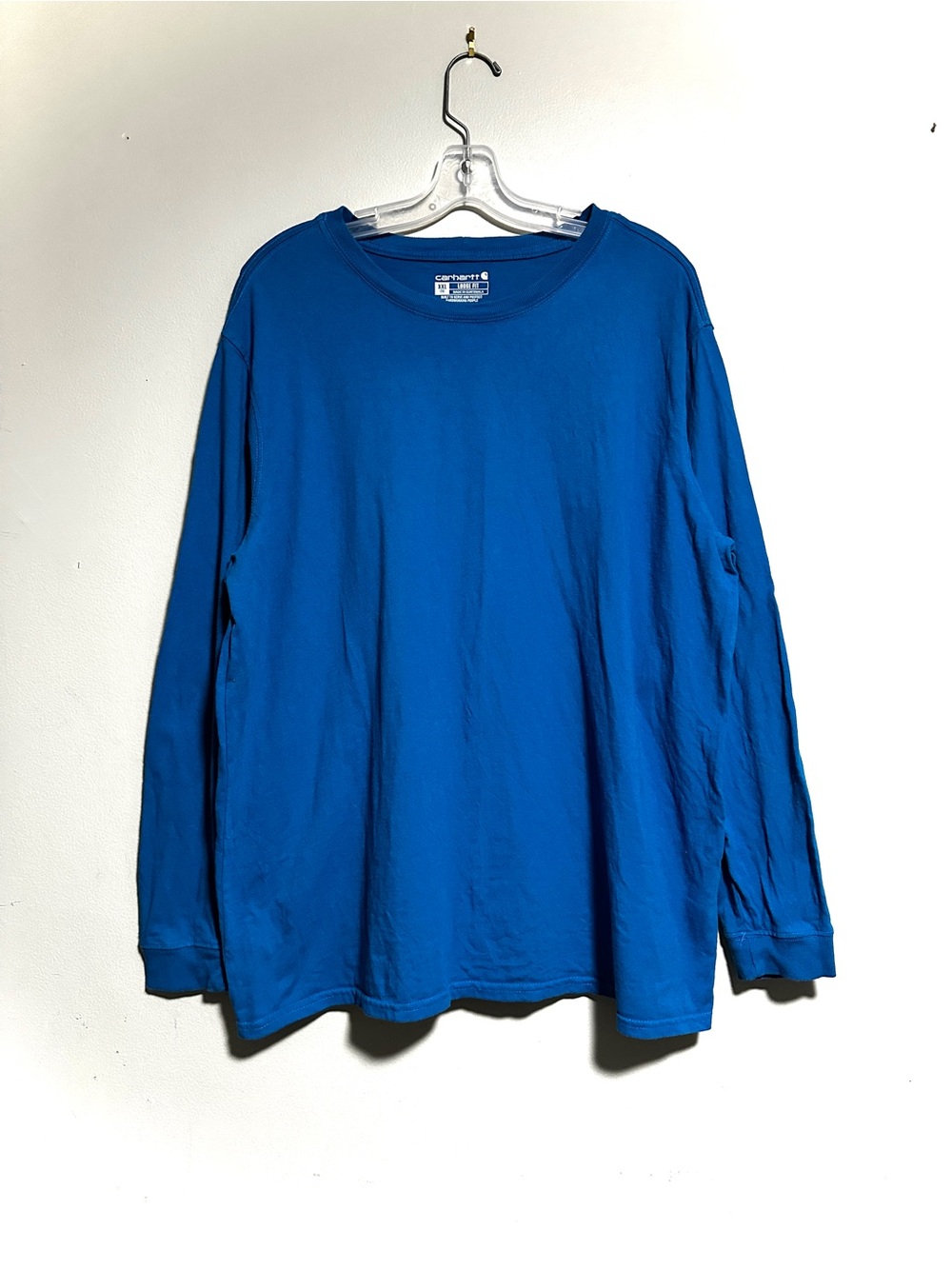 Carhartt Royal Blue Long-Sleeve Crewneck Tee - Men's